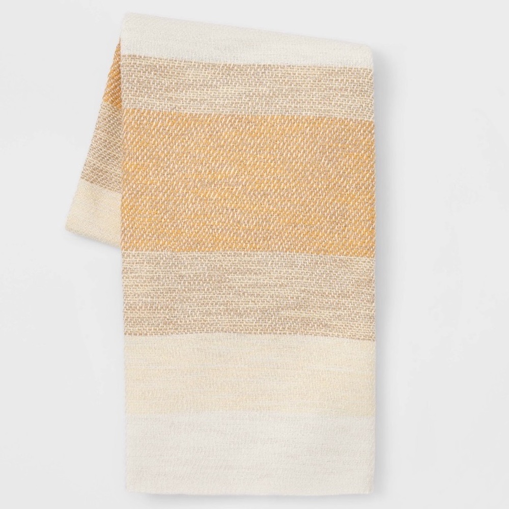 Cotton Woven Stripe Throw Blanket